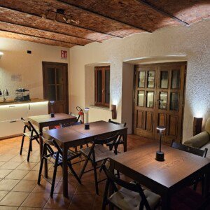 A view of the shared guest kitchen at Robin's Nest, Paruzzaro, Piemonte. Capacity for up to 15 guests.
